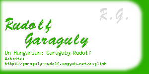 rudolf garaguly business card